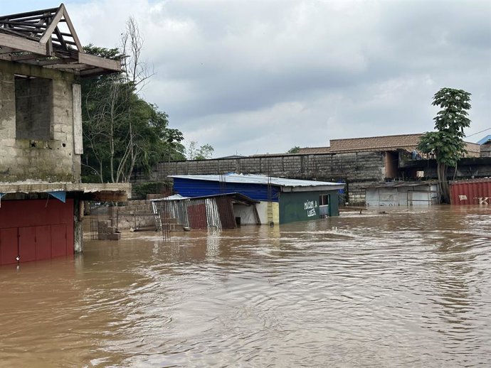 Inundaciones registradas en abril de 2025 por las fuertes lluvias en la capital de República Democrática del Congo (RDC), Kinshasa (archivo)