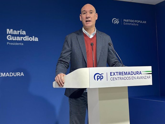 El portavoz del PP de Extremadura, José Ángel Sánchez Juliá, en una imagen de archivo