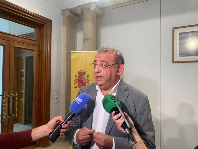 Archivo - El delegado del Gobierno en Baleares, Alfonso Rodríguez, en declaraciones a los medios.