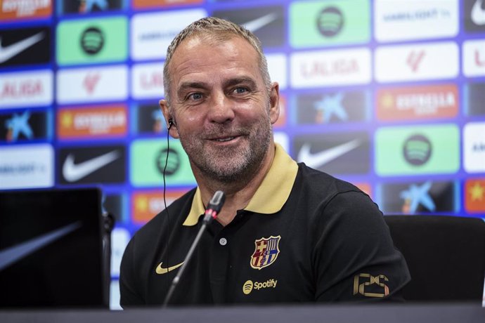 El entrenador del FC Barcelona, Hansi Flick, en rueda de prensa previa al partido contra el Leganés en LaLiga EA Sports