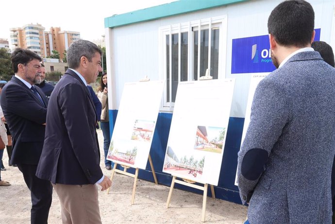 Mazón destaca que la Generalitat destina 13,1 millones para el nuevo CEIP La Almadraba de Alicante
