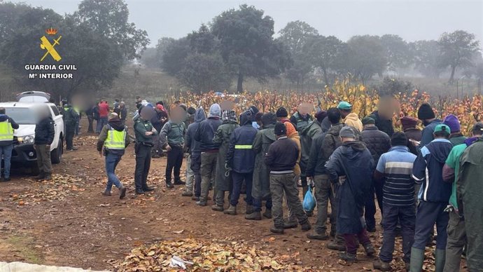 Inspección de la Guardia Civil en fincas