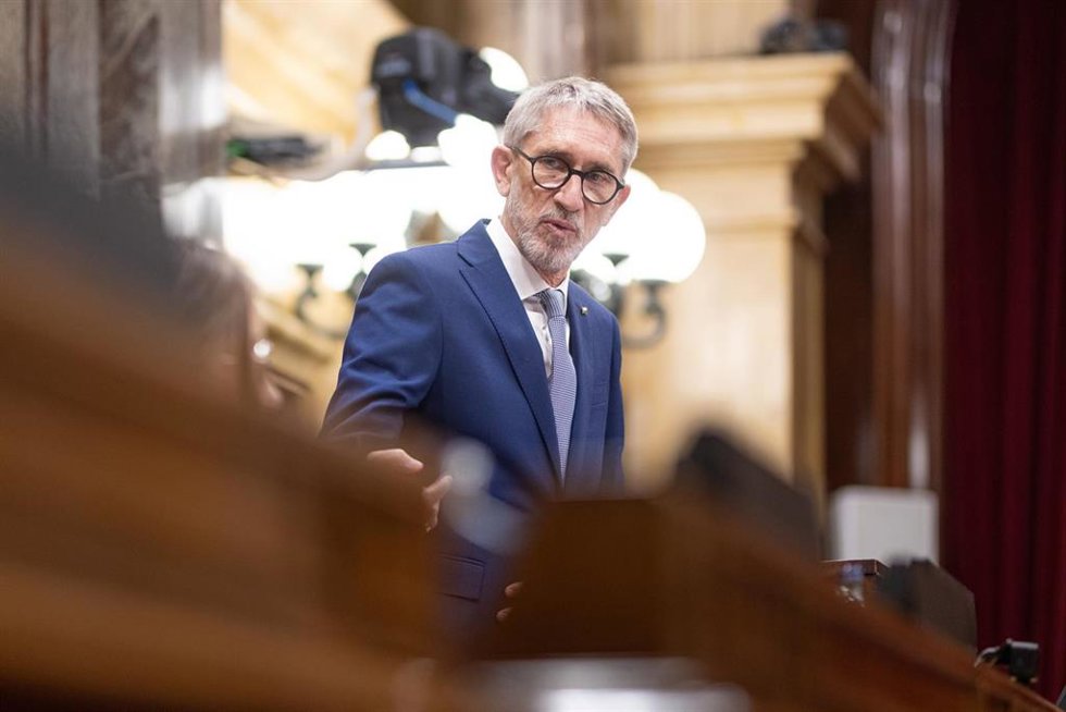 Archivo - El diputado de Junts en el Parlament Agustí Colomines durante el pleno de constitución de la XV legislatura del Parlament de Catalunya, a 10 de junio de 2024, en Barcelona, Catalunya (España). 