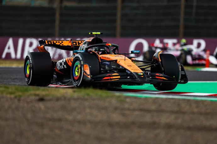 04 NORRIS Lando (gbr), McLaren F1 Team MCL39, em ação durante o Formula 1 Lenovo Japanese Grand Prix 2025, 3ª etapa do Campeonato Mundial de Fórmula 1 da FIA de 2025, de 4 a 6 de abril de 2025, no Circuito de Suzuka, em Suzuka, Japão - Foto Antonin Vincen
