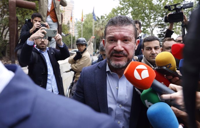 Argüeso em sua chegada ao tribunal para testemunhar no caso dana.