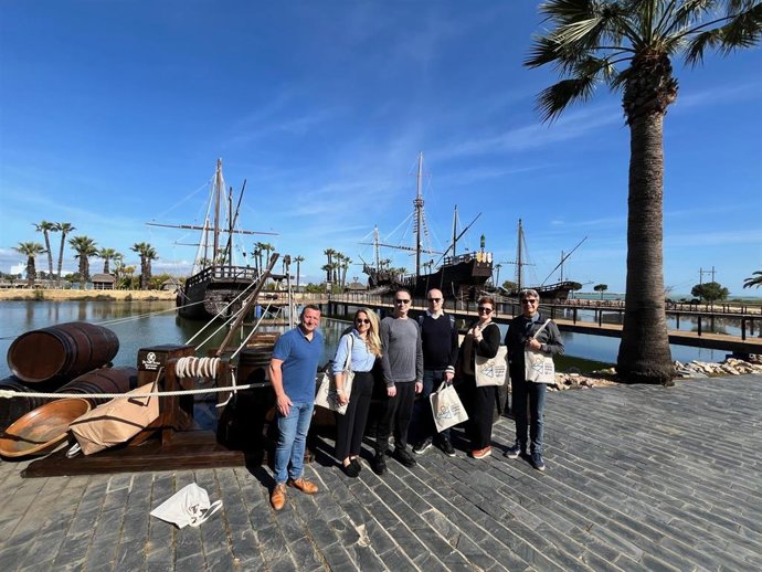 Representantes de aerolíneas de Finlandia, Estados Unidos, Inglaterra y Alemania, en el Mulle de las Carabelas.