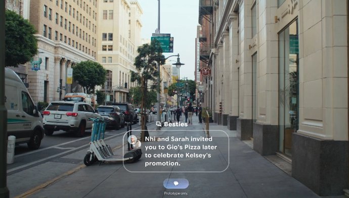 Indicaciones de navegación con Android XR