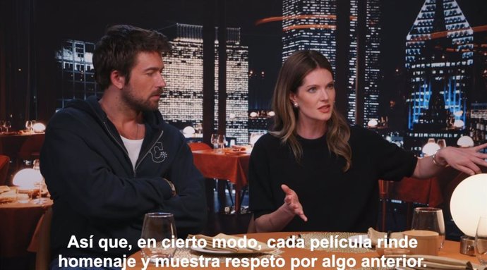 Meghann Fahy y Brandon Sklenar protagonizan La cita: "Hemos querido homenajear a Alfred Hitchcock"