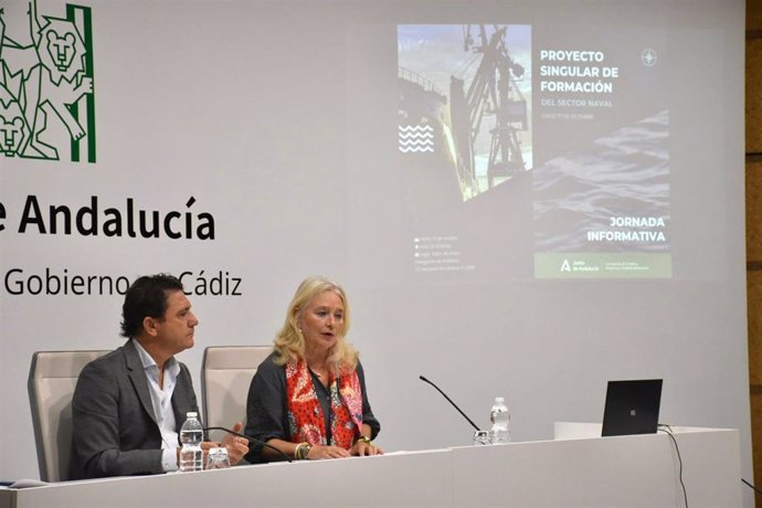 Archivo - Mercedes Colombo y Daniel Sánchez en rueda de prensa.
