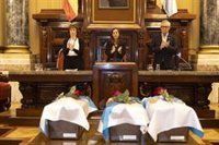 El Ayuntamiento de A Coruña acoge la entrega a sus familias de los restos de tres víctimas del franquismo en 1936