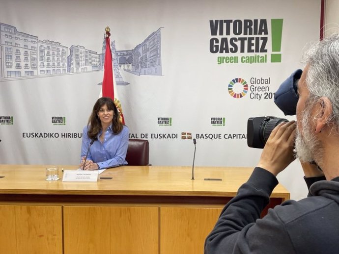 La alcaldesa de Vitoria-Gasteiz, Maider Etxebarria