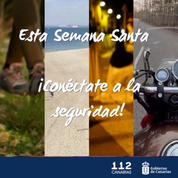 'Esta Semana Santa, Conéctate A La Seguridad', La Campaña Del 112 Canarias Para Prevenir Riesgos En Estas Vacaciones