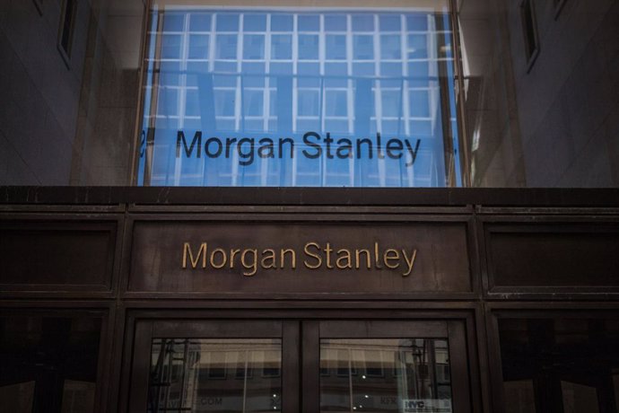 Archivo - FILED - 16 de setembro de 2023, EUA, Nova York: O logotipo do Morgan Stanley é visto em Manhattan. Foto: Michael Kappeler/dpa