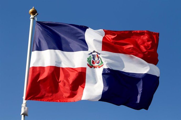 Archivo - Bandera de República Dominicana.
