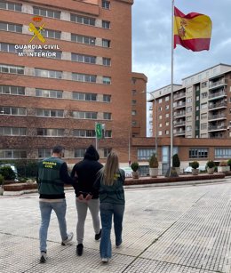 Uno de los detenidos por un presunto secuestro y agresión en Guadalajara.