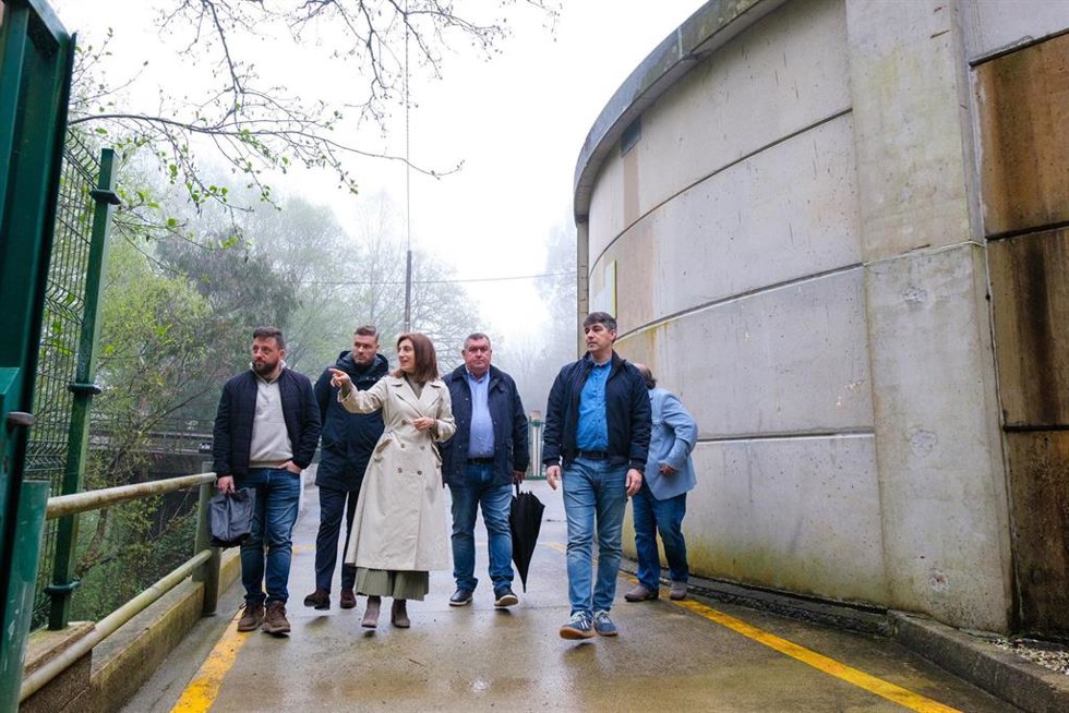 La conselleira de Medio Ambiente e Cambio Climático, Ángeles Vázquez, en una visita a Toques (A Coruña)