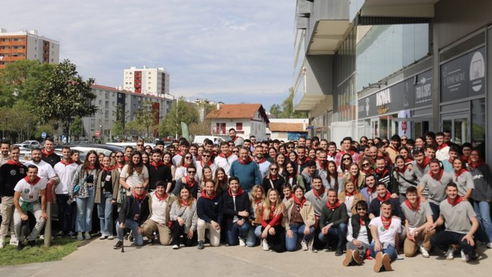 EGI Eguna en Baiona, con la presencia del presidente del PNV, Aitor Esteban.