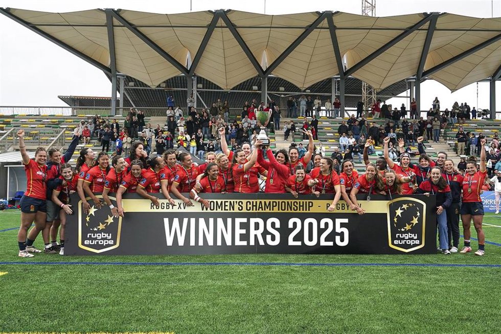 La selección española femenina de rugby XV conquista el Campeonato de Europa de 2025.