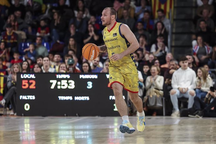 Archivo - Rafa Luz, en un partido con el Morabanc Andorra.
