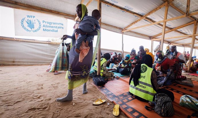 Imagen de archivo de refugiados sudaneses en Chad 