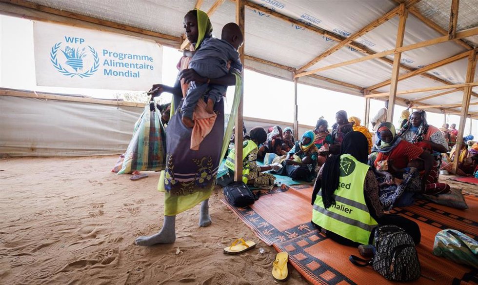 Imagen de archivo de refugiados sudaneses en Chad 
