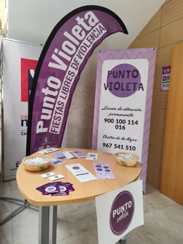 Punto violeta en Hellín.