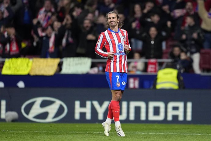 Archivo - Antoine Griezmann, en un partido con el Atlético de Madrid.