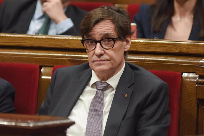 Archivo - El presidente de la Generalitat de Catalunya, Salvador Illa