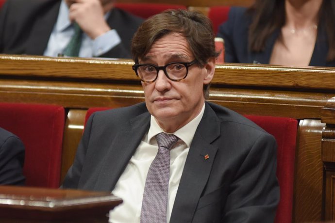 Archivo - Arxiu - El president de la Generalitat de Catalunya, Salvador Illa