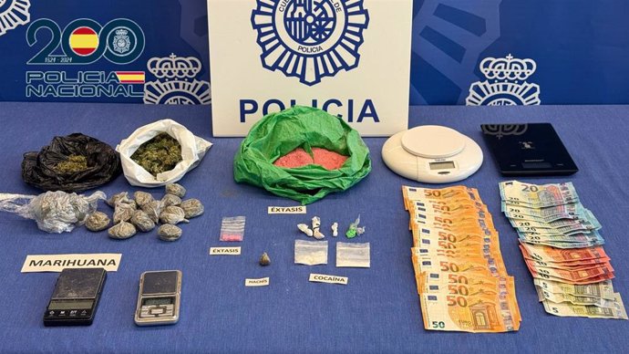 Droga incautada a los detenidos en Logroño