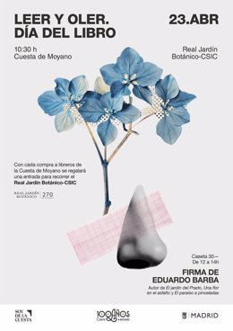 Cuesta de Moyano celebra el Día del Libro con la actividad 'Leer y Oler' y el Torneo de Caza de libros