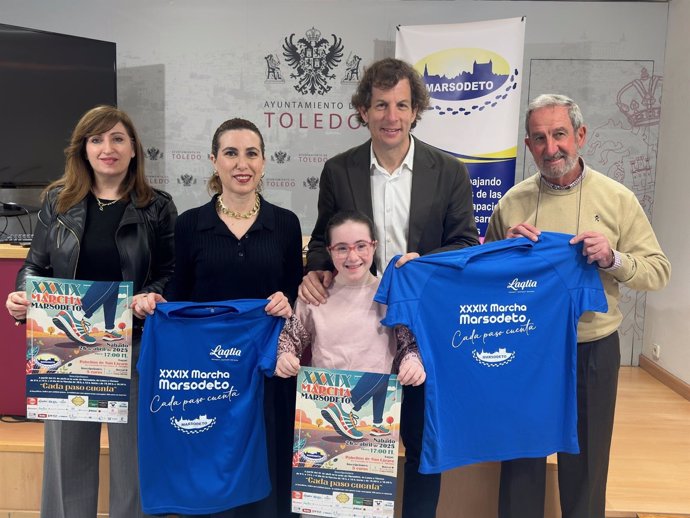 Presentación de la Marcha Solidaria de Marsodeto en Toledo.