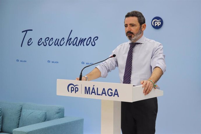 Archivo - El secretario general del PP de Málaga, José Ramón Carmona, en una imagen de archivo.