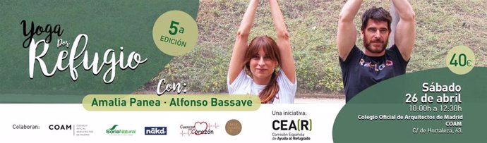 CEAR celebra el 26 de abril en Madrid una nueva edición de 'Yoga por Refugio' para la acogida e inclusión de refugiados