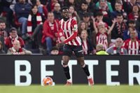 Iñaki Williams sufre una sobrecarga y podría perderse la vuelta de cuartos de la Liga Europa ante el Rangers