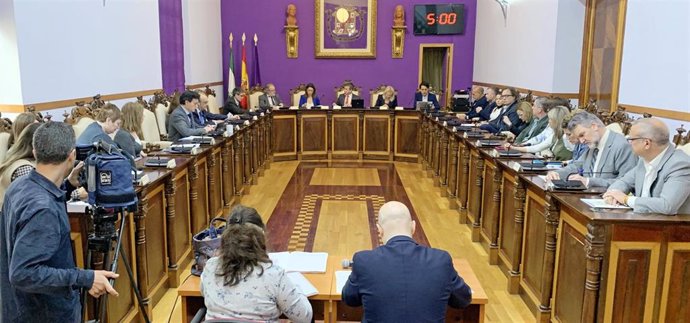 Pleno en el que se ha dado luz verde al acuerdo sobre el traslado del Hípico