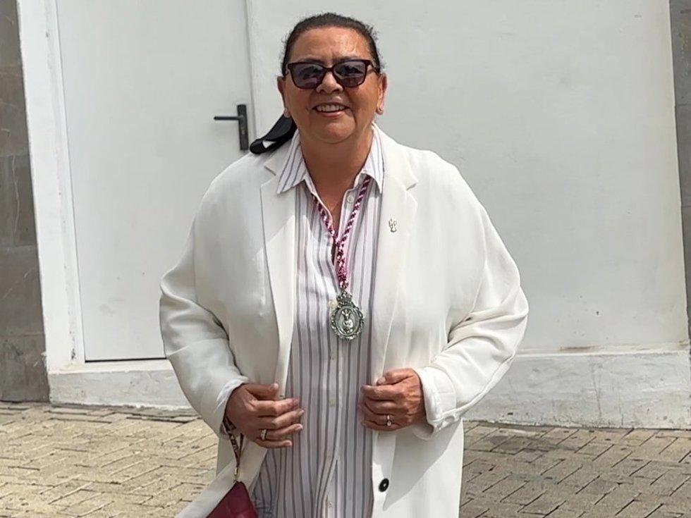 María del Monte ha visitado al Cautivo en Málaga