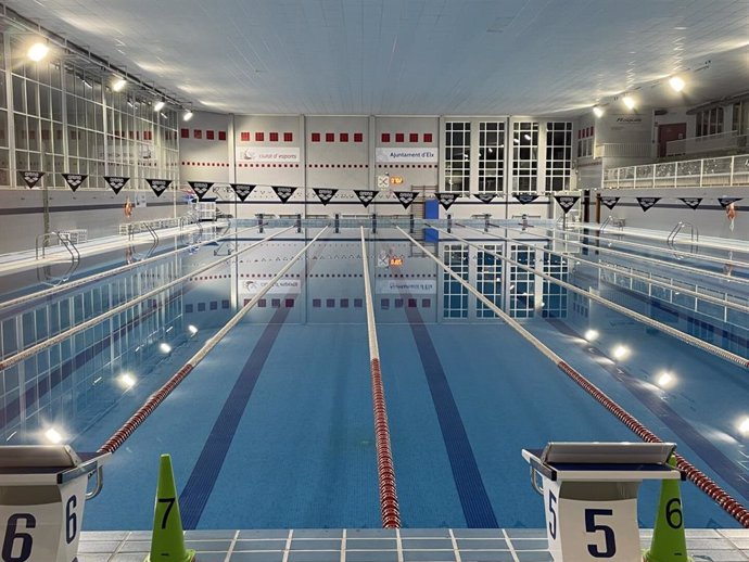 Imagen de archivo de la piscina del pabellón Esperanza Lag de la ciudad de Elche (Alicante)