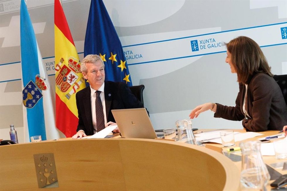 Imagel del presidente durante el Consello.
