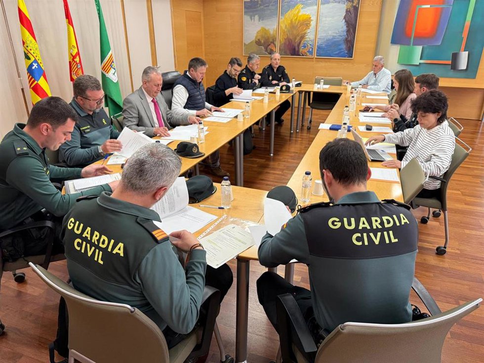La Junta Local de Seguridad de Fraga con motivo de La Faldeta 2025