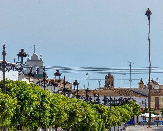 Tradicional 'Tirada a Judas' de Hinojos (Huelva)