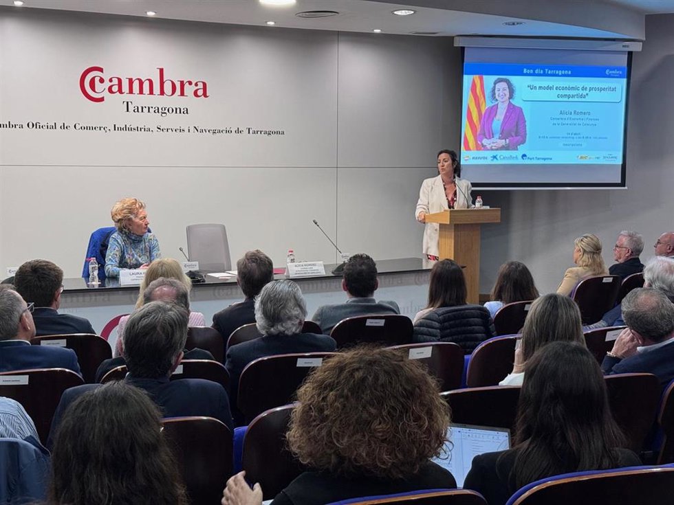La consellera de Economía y Finanzas de la Generalitat, Alícia Romero