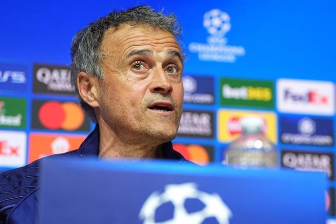 El entrenador del Paris Saint-Germain, Luis Enrique
