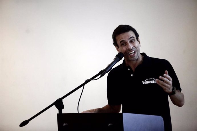 Archivo - Imagen de archivo del dirigente político opositor venezolano Henrique Capriles, que fue candidato presidencial en 2012 y 2013