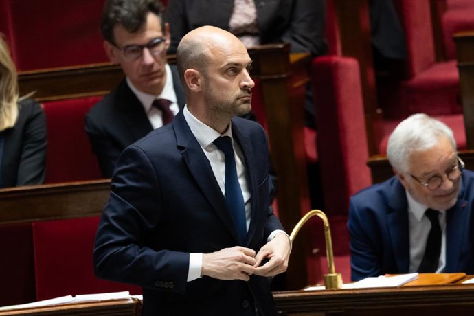 April 1, 2025, Paris, France, France: Paris, France, April 1st, 2025 - Session of questions to the government at the National Assembly - French Foreign and European Affairs Minister Jean Noel Barrot POLITIQUE, ASSEMBLEE NATIONALE, HEMICYCLE