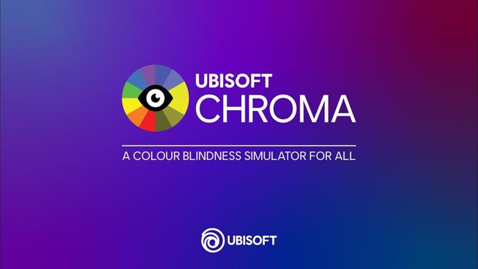 Logotipo do simulador de daltonismo em tempo real da Ubisoft, Chroma.