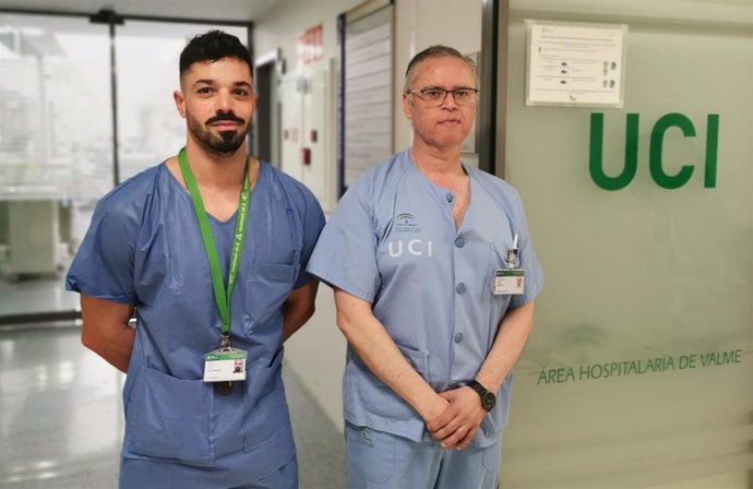 Coordinadores de trasplantes en el Hospital de Valme.