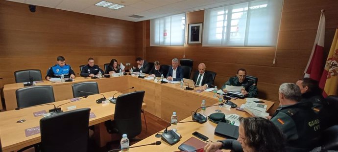 Un momento de la Junta de Seguridad Local.