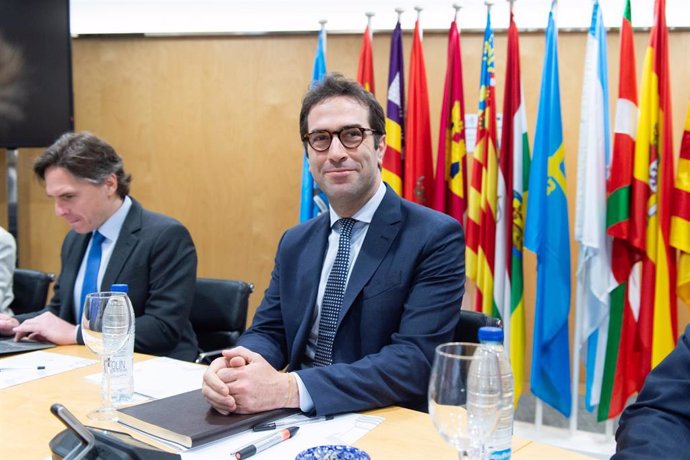 El ministro de Economía, Comercio y Empresa, Carlos Cuerpo, en un 'Consejo Interterritorial 