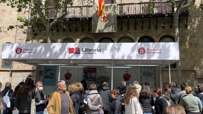 Estand de la Diputación para Sant Jordi
